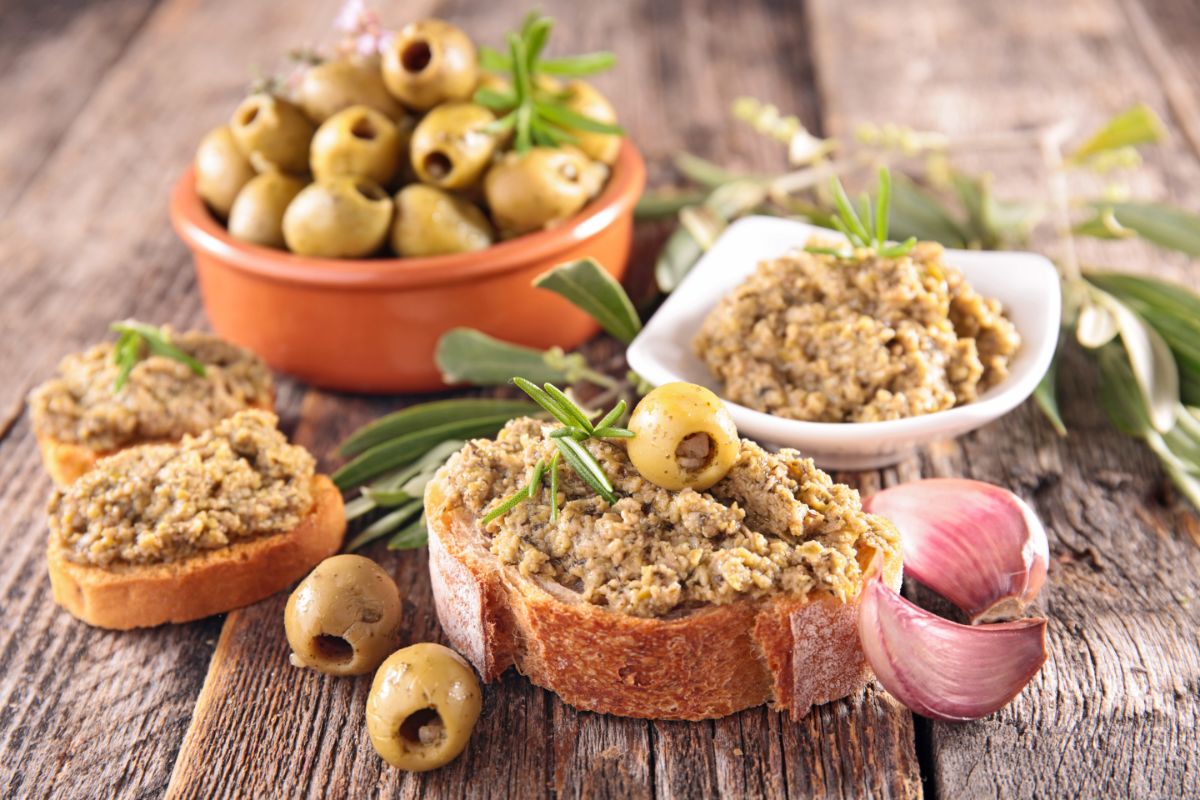 Tapenade d'olives vertes