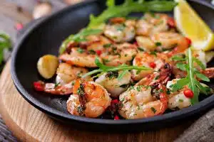 Crevettes à l'ail