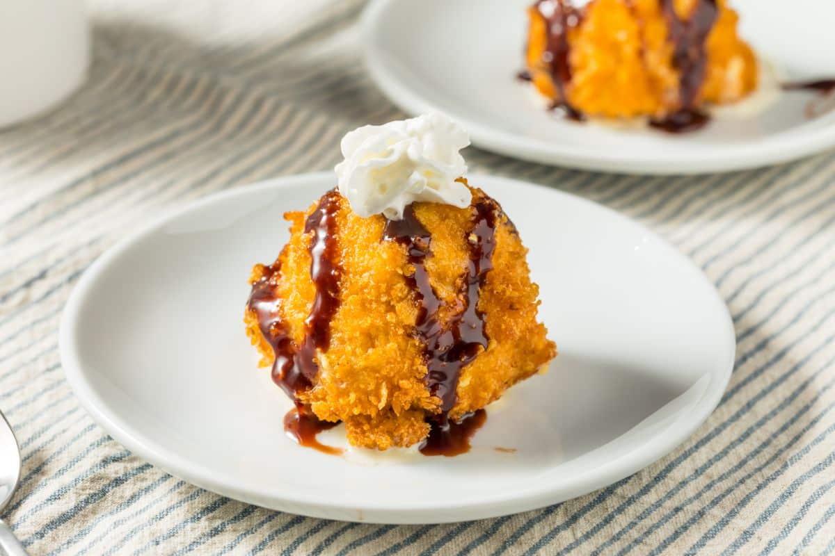 Crème glacée frite