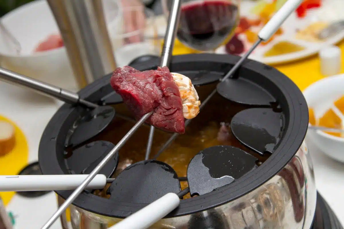 Fondue à la viande