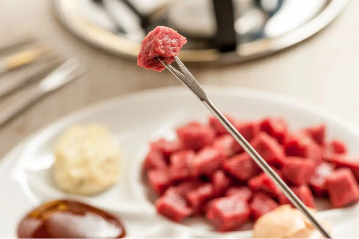 Fondue à la viande