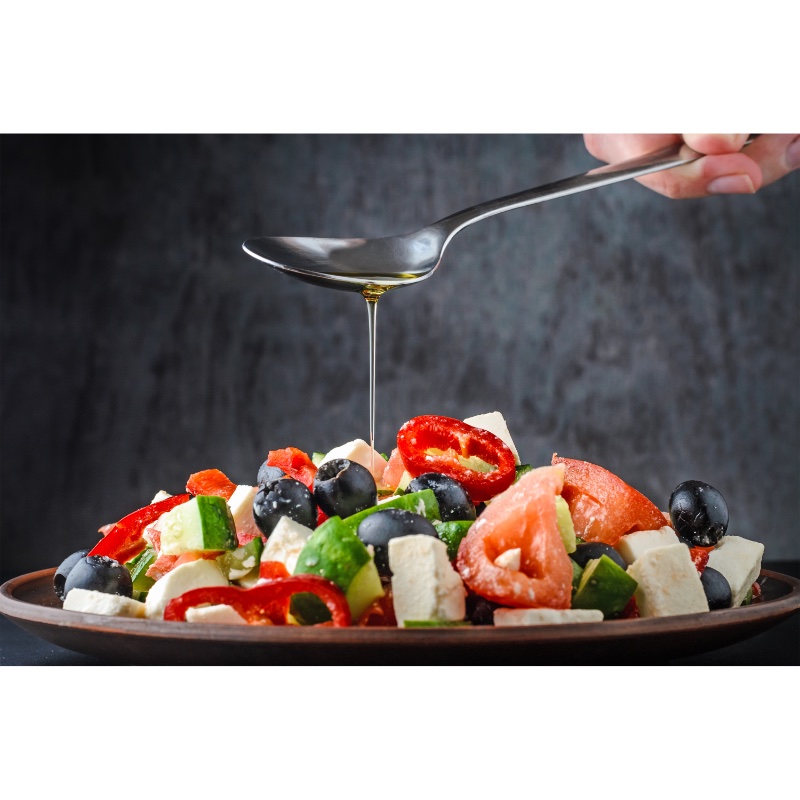 Salade des jardins avec feta.