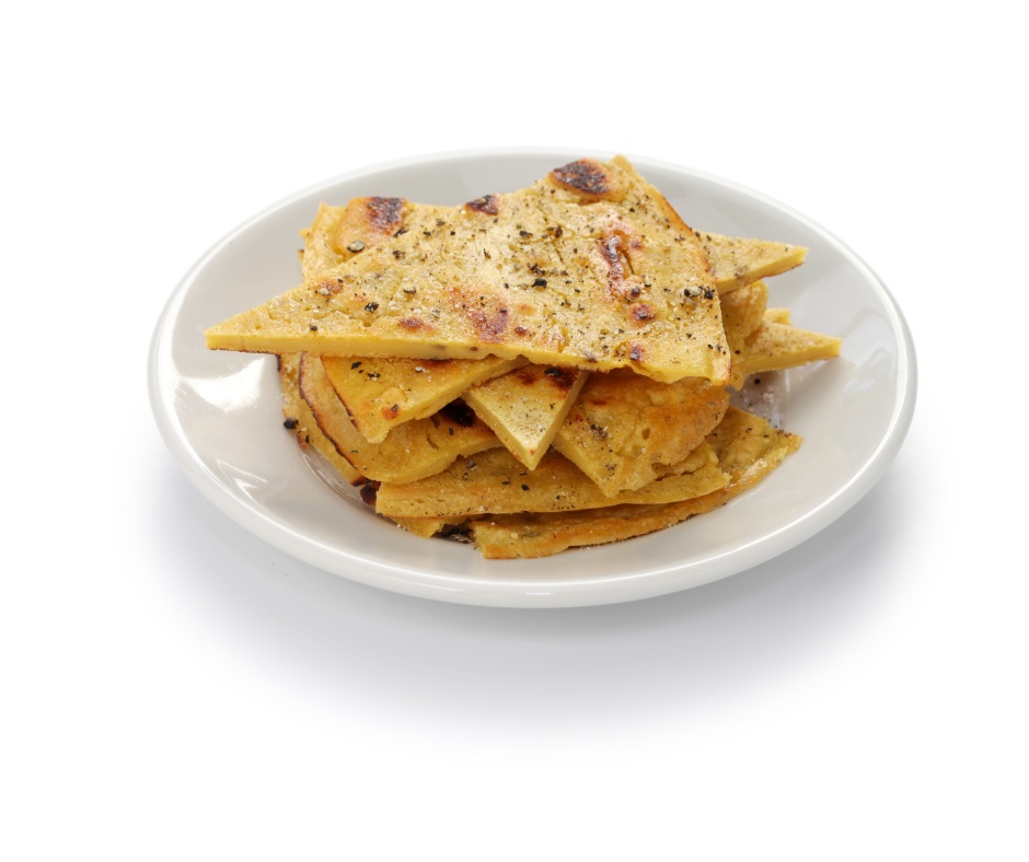 socca au parmesan et olives