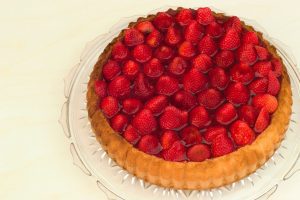 Tarte aux fraises vite fait