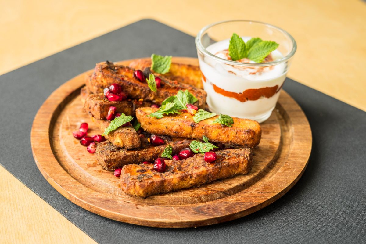 Bâtonnets d'aubergine panés